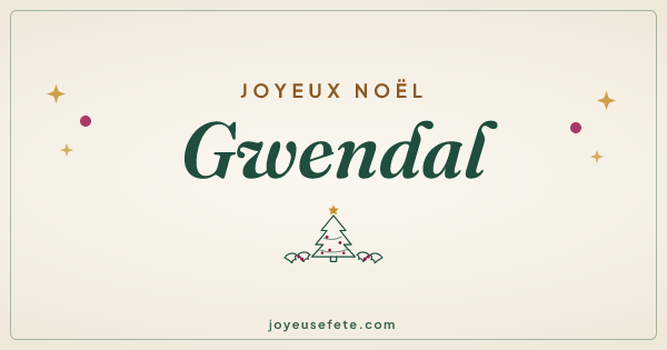 Image « Joyeux Noël Gwendal » au format large