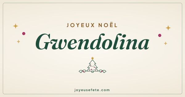 Image « Joyeux Noël Gwendolina » au format large