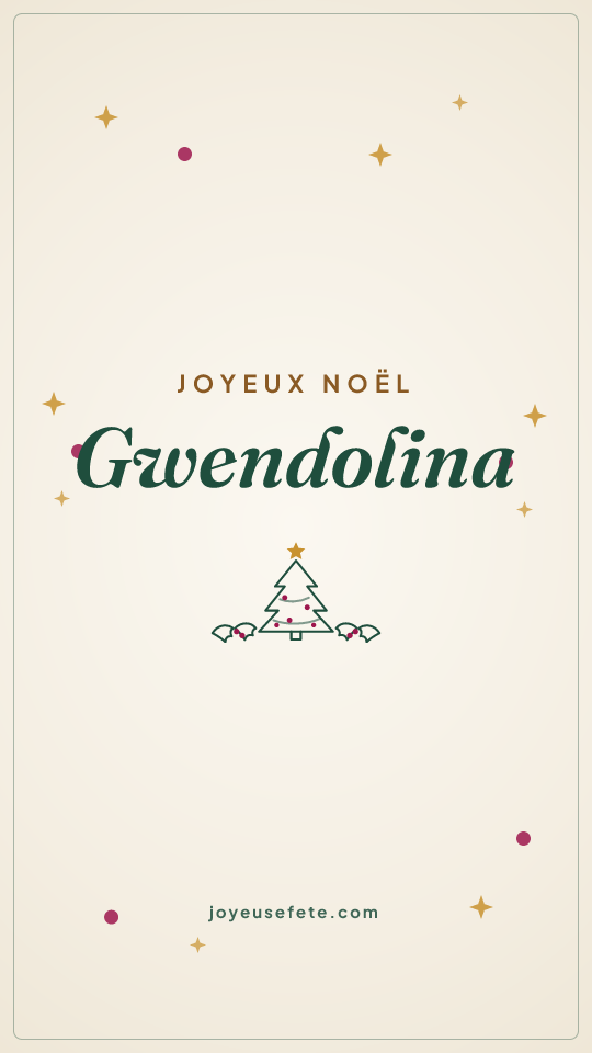 Image « Joyeux Noël Gwendolina » au format story