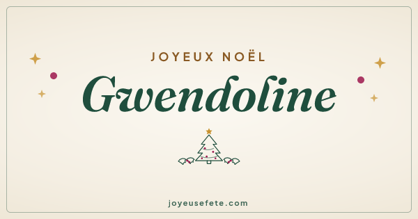 Image « Joyeux Noël Gwendoline » au format large