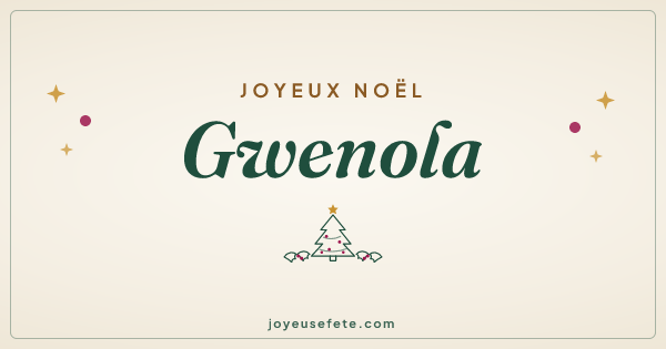 Image « Joyeux Noël Gwenola » au format large