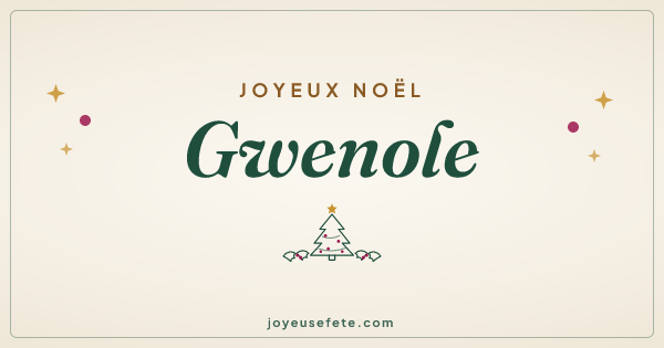 Image « Joyeux Noël Gwenole » au format large
