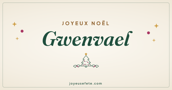 Image « Joyeux Noël Gwenvael » au format large