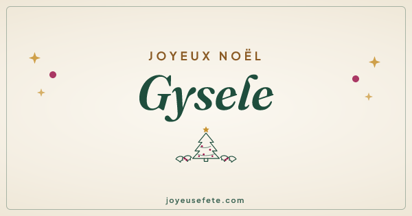 Image « Joyeux Noël Gysele » au format large