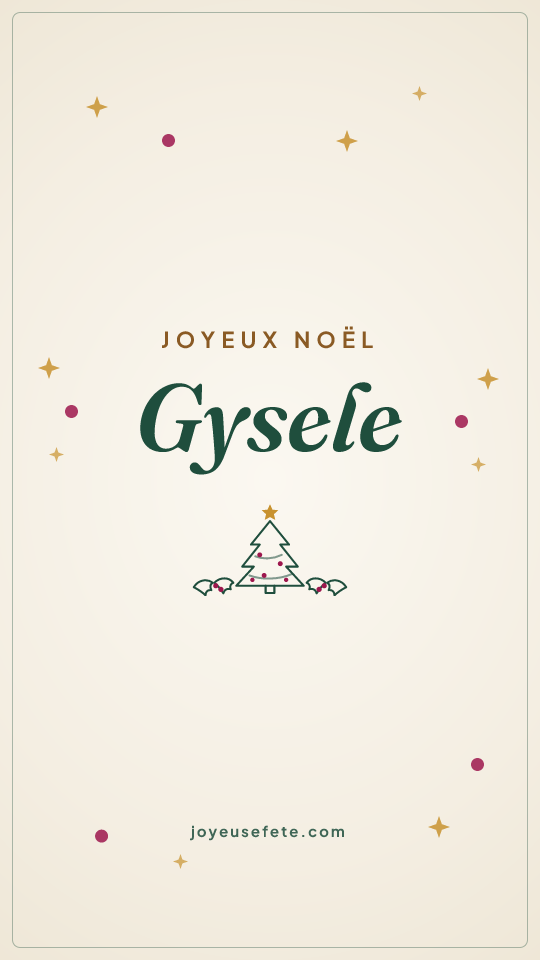 Image « Joyeux Noël Gysele » au format story