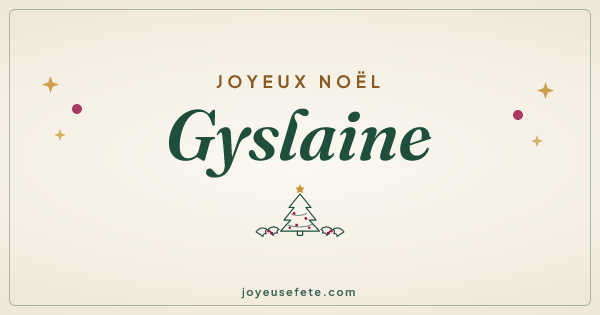 Image « Joyeux Noël Gyslaine » au format large