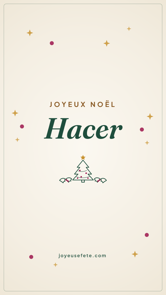 Image « Joyeux Noël Hacer » au format story
