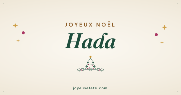 Image « Joyeux Noël Hada » au format large