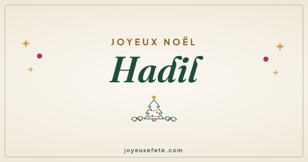 Image « Joyeux Noël Hadil » au format large