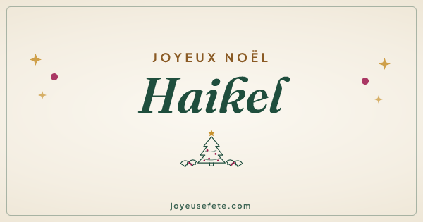 Image « Joyeux Noël Haikel » au format large