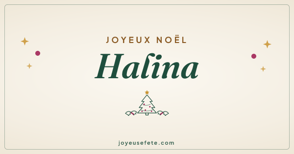 Image « Joyeux Noël Halina » au format large