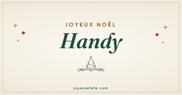 Image « Joyeux Noël Handy » au format large