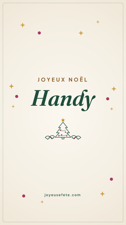 Image « Joyeux Noël Handy » au format story