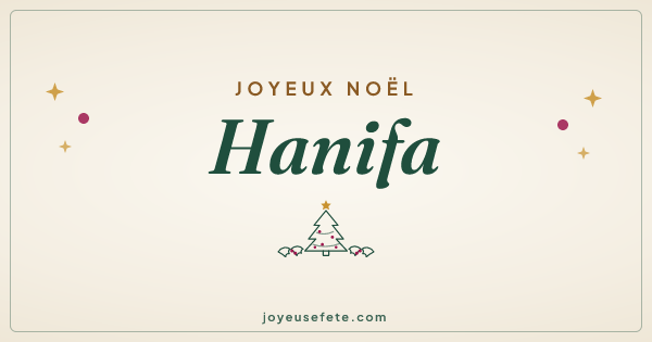 Image « Joyeux Noël Hanifa » au format large