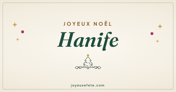 Image « Joyeux Noël Hanife » au format large