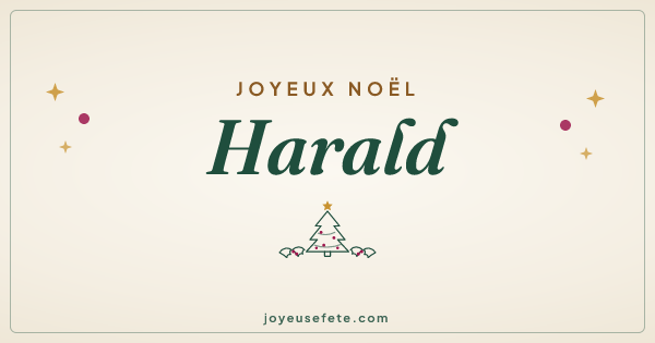 Image « Joyeux Noël Harald » au format large