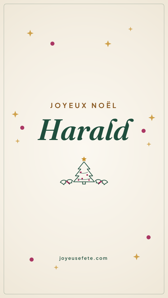 Image « Joyeux Noël Harald » au format story