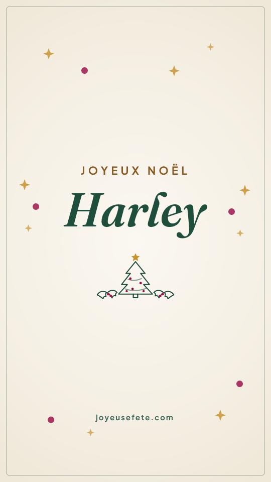 Image « Joyeux Noël Harley » au format story