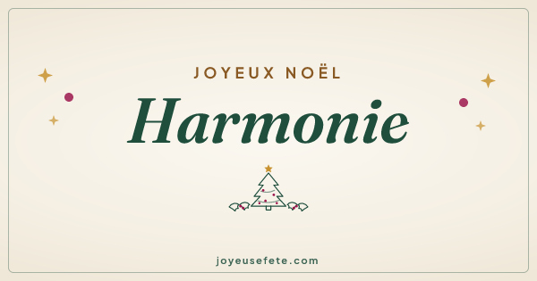 Image « Joyeux Noël Harmonie » au format large