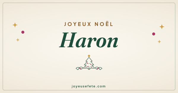 Image « Joyeux Noël Haron » au format large