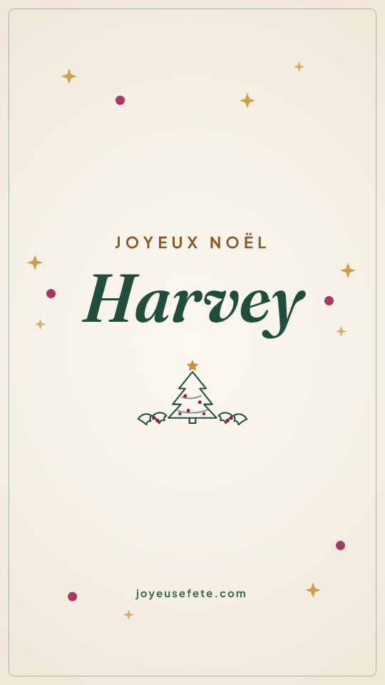 Image « Joyeux Noël Harvey » au format story