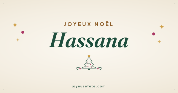 Image « Joyeux Noël Hassana » au format large