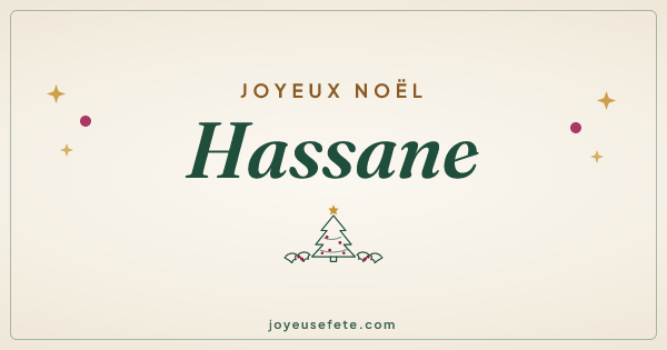 Image « Joyeux Noël Hassane » au format large