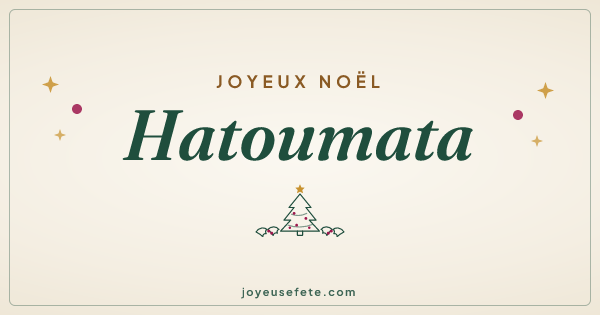 Image « Joyeux Noël Hatoumata » au format large