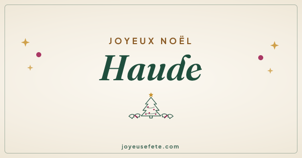 Image « Joyeux Noël Haude » au format large