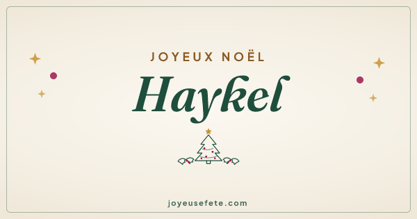 Image « Joyeux Noël Haykel » au format large