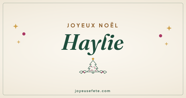 Image « Joyeux Noël Haylie » au format large