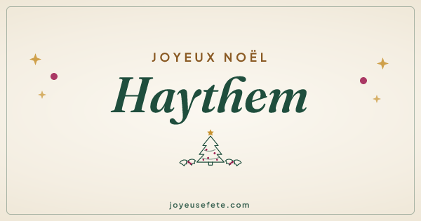 Image « Joyeux Noël Haythem » au format large