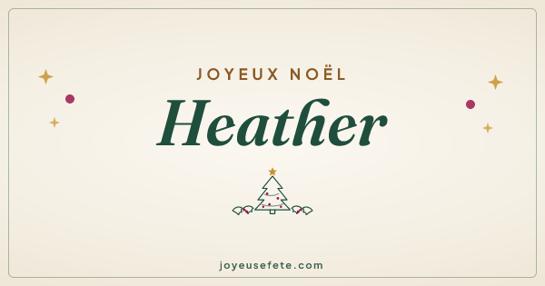 Image « Joyeux Noël Heather » au format large