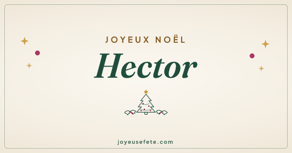 Image « Joyeux Noël Hector » au format large