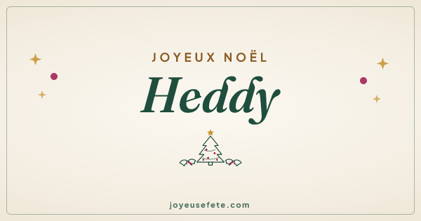 Image « Joyeux Noël Heddy » au format large