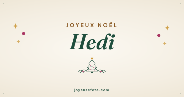 Image « Joyeux Noël Hedi » au format large