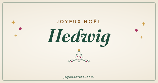 Image « Joyeux Noël Hedwig » au format large