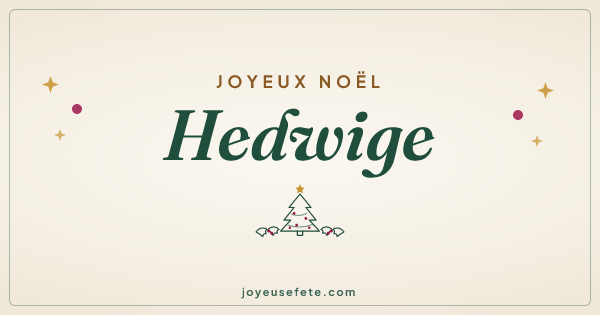 Image « Joyeux Noël Hedwige » au format large