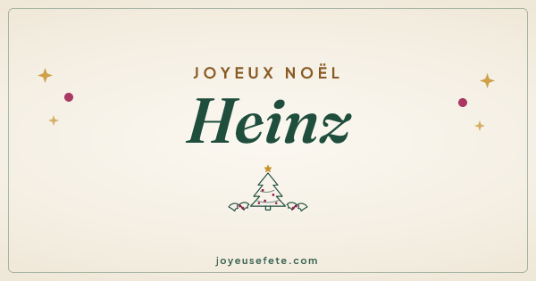 Image « Joyeux Noël Heinz » au format large