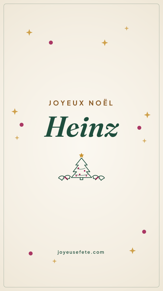 Image « Joyeux Noël Heinz » au format story