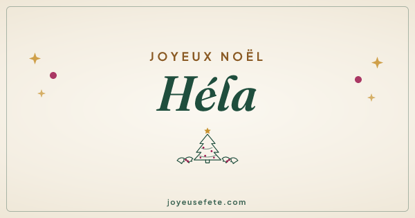 Image « Joyeux Noël Héla » au format large