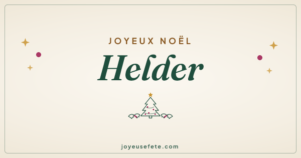 Image « Joyeux Noël Helder » au format large