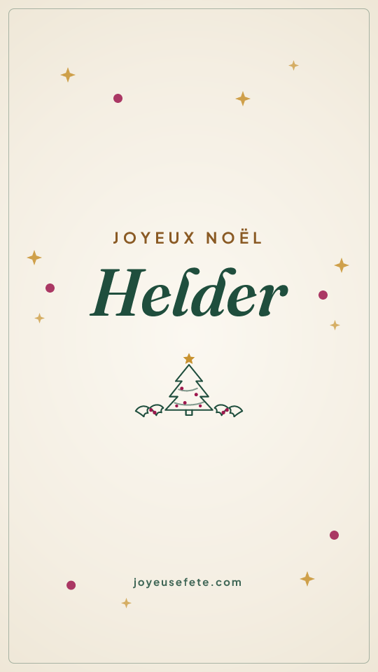 Image « Joyeux Noël Helder » au format story