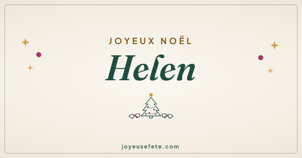 Image « Joyeux Noël Helen » au format large