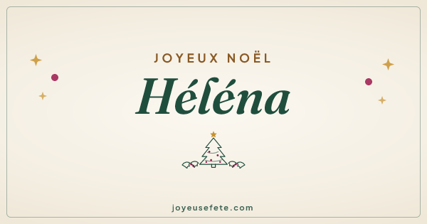 Image « Joyeux Noël Héléna » au format large