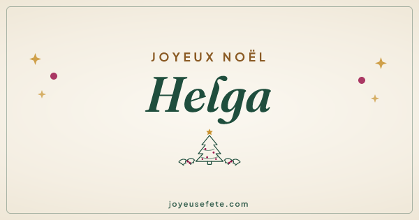 Image « Joyeux Noël Helga » au format large