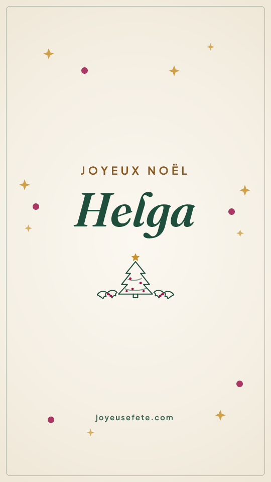 Image « Joyeux Noël Helga » au format story