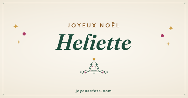 Image « Joyeux Noël Heliette » au format large