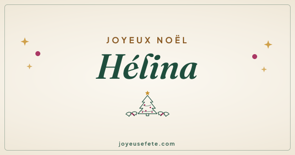 Image « Joyeux Noël Hélina » au format large