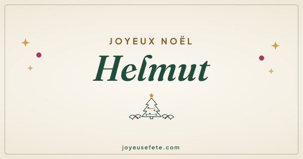Image « Joyeux Noël Helmut » au format large